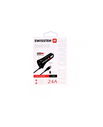 Swissten Ładowarka Samochodowa Micro Usb 12V, 5V 2400Ma (20111000)