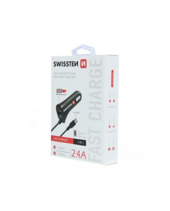 Swissten Ładowarka Samochodowa Micro Usb 12V, 5V 2400Ma (20111000)