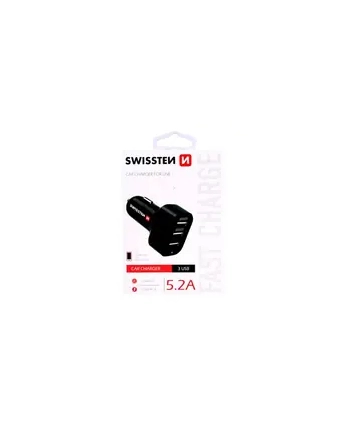 Swissten Ładowarka Samochodowa Usb Czarna (20111200)