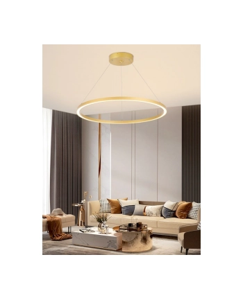 Immax Neo Inteligentna Lampa Wisząca Fino 1 Okrąg 80 Cm 60 W Złota Zigbee 3.0 nr 2