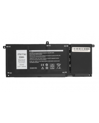 mitsu Bateria H5CKD do Dell Inspiron 5400 5401 5402 5406 5501 5508  3600 mAh (55 Wh) 15.2V