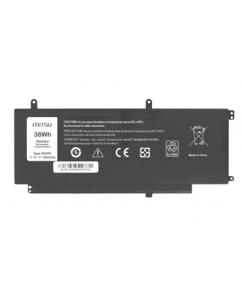 mitsu Bateria D2VF9 Dell Vostro 14 5459 Inspiron 15 7547 3400 mAh (38 Wh) 11.1V (10.8V)