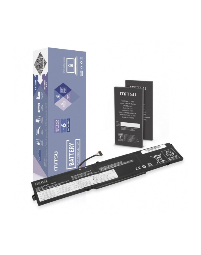 mitsu Bateria L17M3PB1 do Lenovo IdeaPad 330-15ICH 17ICH 4000 mAh (45 Wh) 11.34V główny