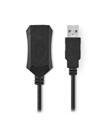 Nedis Aktywny USB 2.0 USB-A Gniazdo 480 Mb/s 10,0 m Nikiel PVC Miedź (CCGL60EXTBK100)