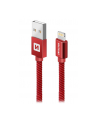 SWISSTEN przewód do transmisji danych SWISSTEN TEXTILE USB / LIGHTNING 3m CZERWONY 71527601 - nr 1