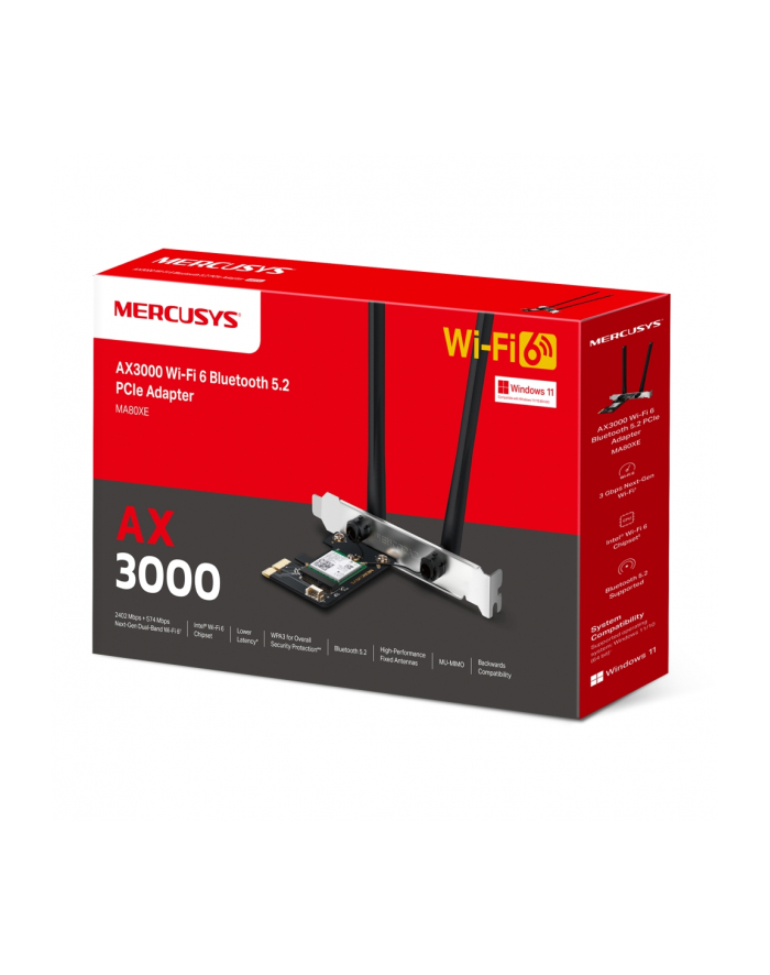 Mercusys WiFi6E PCIe (AX3000) (MA80XE) główny