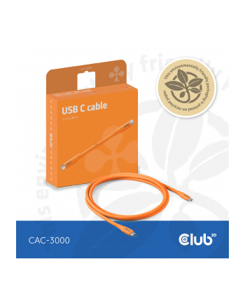 Club 3D Kabel Usb Club3D Lifestyle C Pd 240W 20Gbps 2M Orangest St Retail (CAC3000)