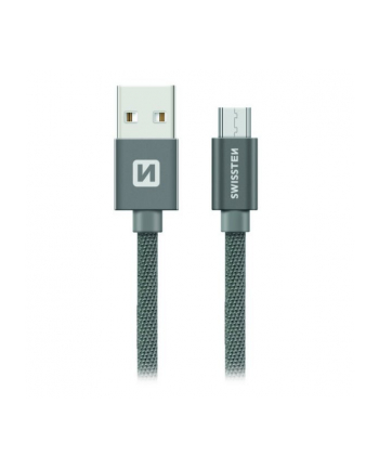 Swissten Kabel USB - Micro USB 2m Szary (71522302)