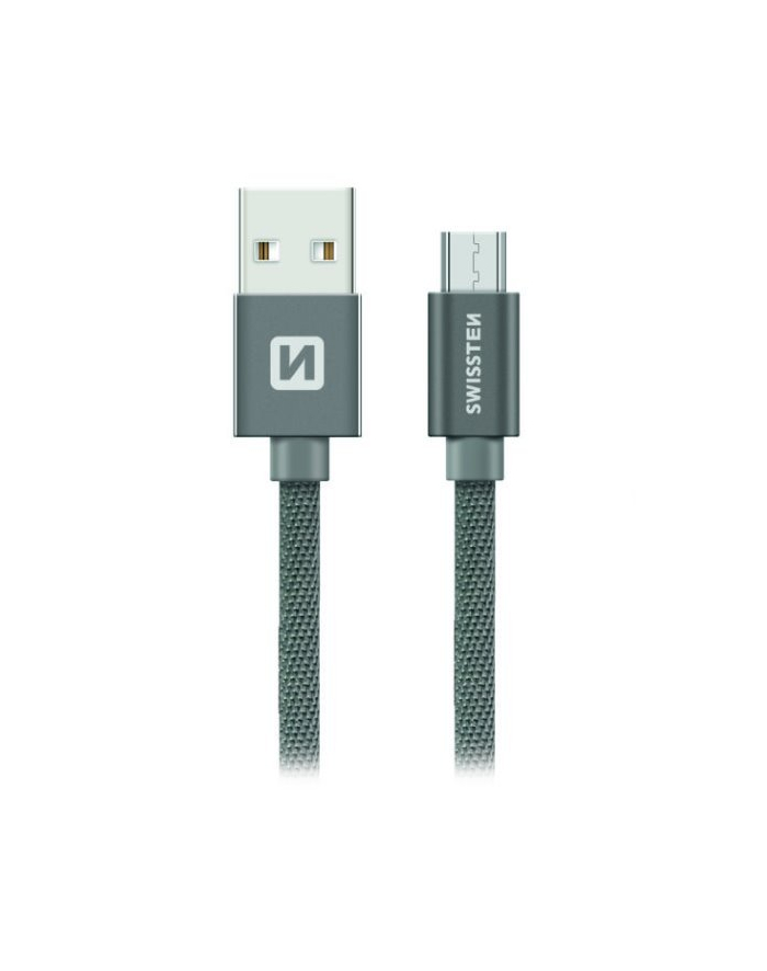 Swissten Kabel USB - Micro USB 2m Szary (71522302) główny