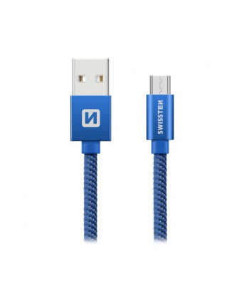 Swissten Kabel USB - Micro USB 2m Niebieski (71522308)