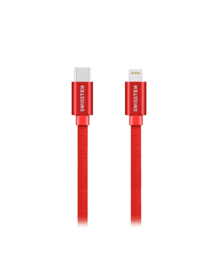 Swissten Kabel USB Typ-C - Lightning 1,2m Czerwony (71525206) główny