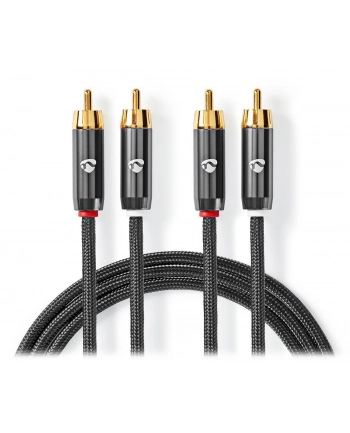 Kabel audio Nedis Profigold 2x RCA - 2x RCA [2m] nr 1
