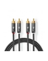 Kabel audio Nedis Profigold 2x RCA - 2x RCA [2m] - nr 3