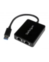 STARTECH NETWORKING  	Kabel USB 3 2 Port Gigabit Ethernet LAN Adapte - nr 1