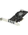 STARTECH ACCESSORIES  	Karta sieciowa 4Port PCIe USB 3.0 Controller Card w/ 4 PEXUSB3S44V - nr 1