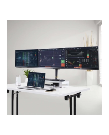 STARTECH ACCESSORIES Mocowanie Triple Monitor Desk Mount - Pole with Du 3MP2AG-MONITOR-ARM nr 2