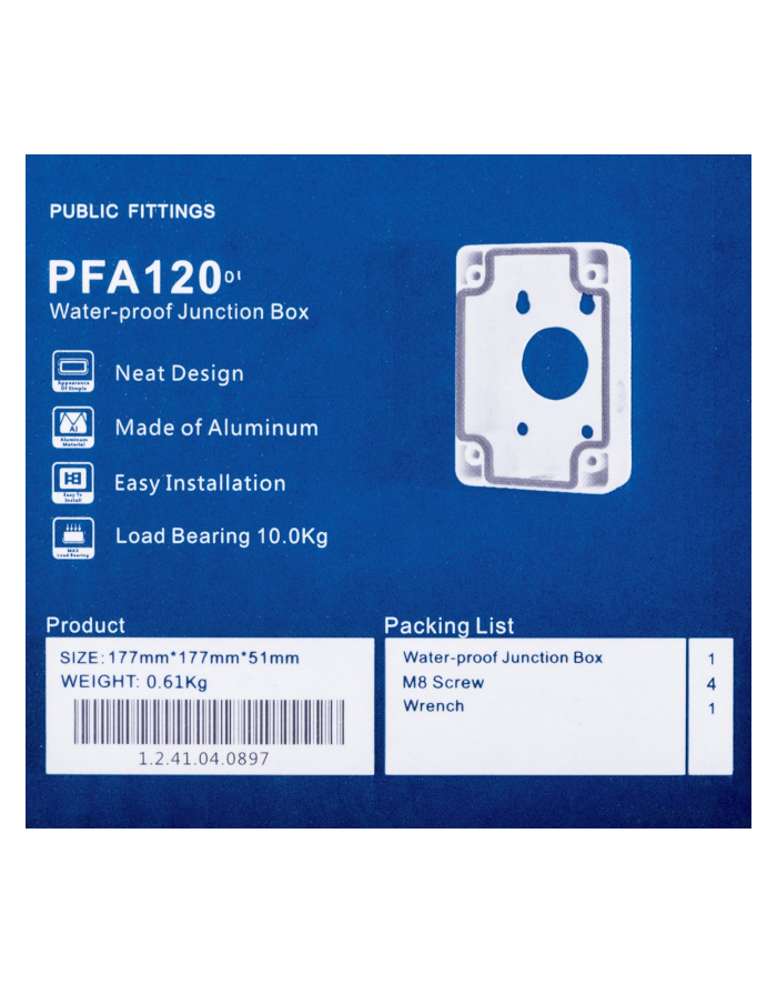 Puszka montażowa DAHUA PFA120 główny