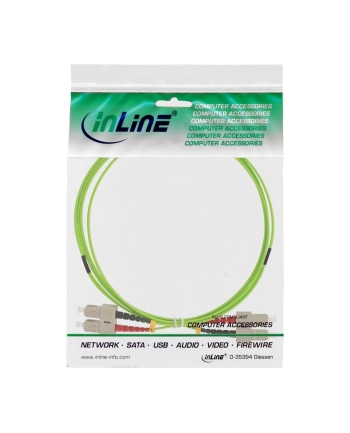 InLine Patchcord światłowodowy Duplex SC/SC, 50/125µm, OM5, 25m (83525Q)