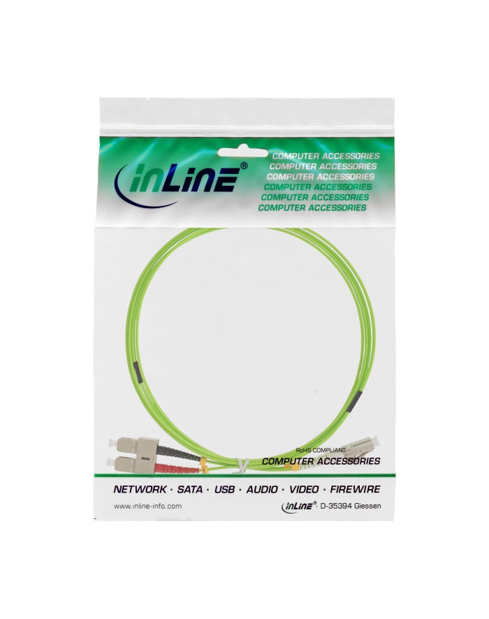 InLine Patchcord światłowodowy Duplex LC/SC, 50/125µm, OM5, 25m (88638Q) główny