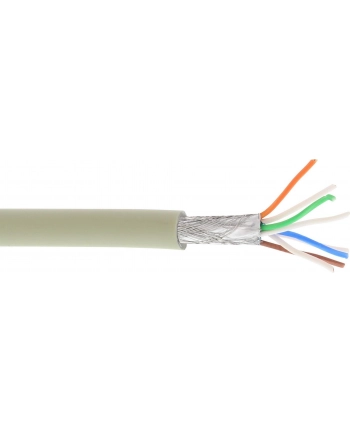 InLine S/FTP kat.6a szary 100m (76899)