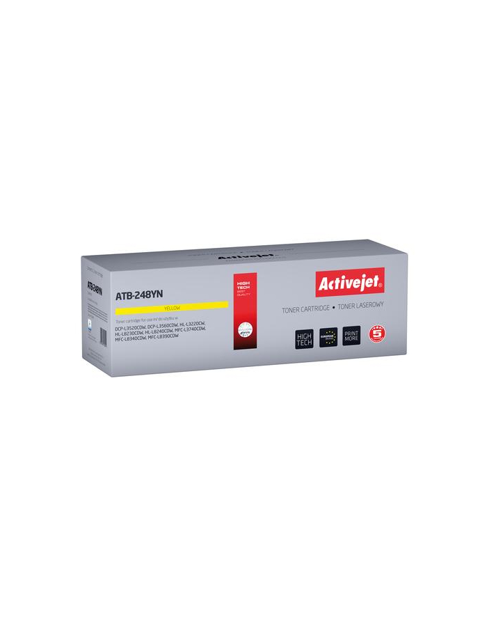Activejet ATB-248YN Toner (zamiennik Bczerwonyher TN248Y; Supreme; 1000 stron; żółty) główny