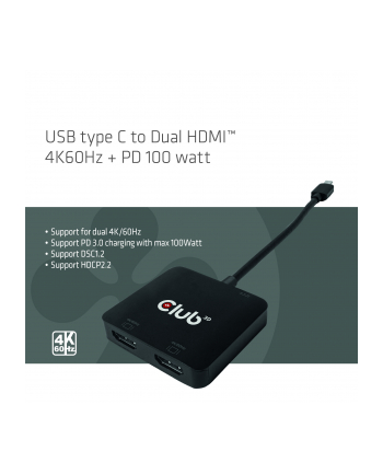 Club3D MST-Hub USB 3.2 Typ C (CSV1558)