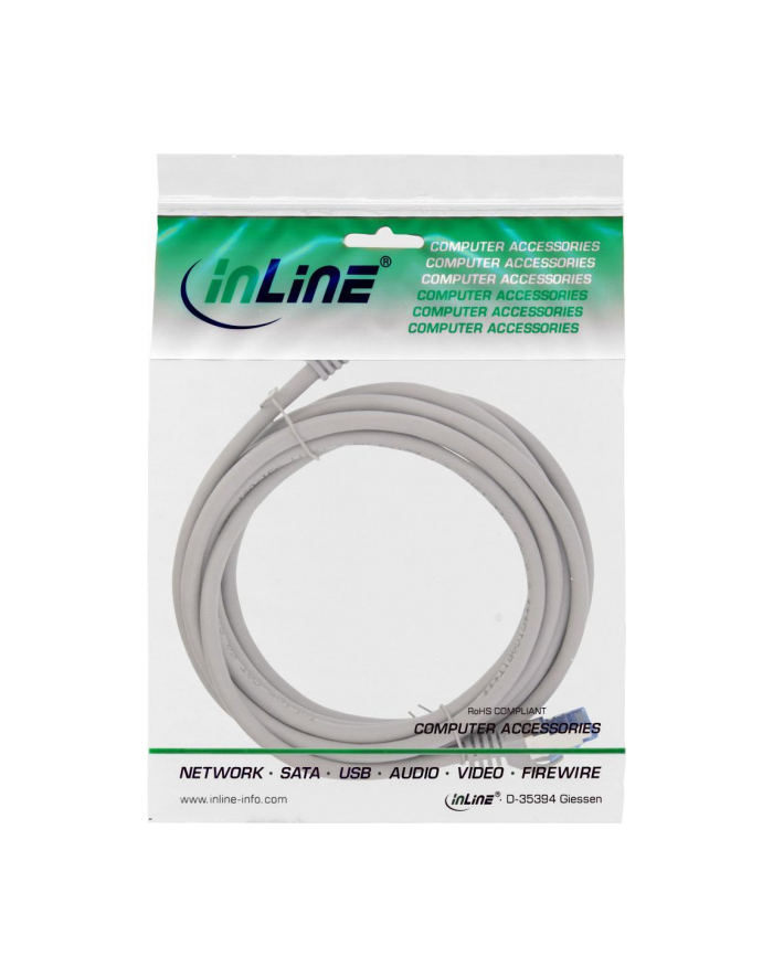 Inline Patch cable, Cat.6A, S/FTP, TPE flexible, szary, 25m (74825) główny