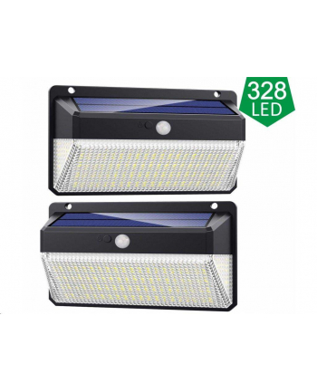 Viking Zewnętrzne Lampy Solarne Led Z Czujnikiem Ruchu 3000L M328Set