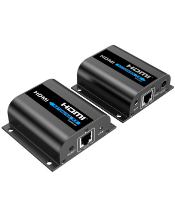 PREMIUMCORD  PRZEDŁUŻACZ HDMI DO 60 M PRZEZ KABEL KROSOWY CAT6 / CAT6A / CAT7 + LOKALNY PORT HDMI, KABEL LAN, OBUDOWA METALOWA, KOMPATYBILNY Z FULL HD nr 1