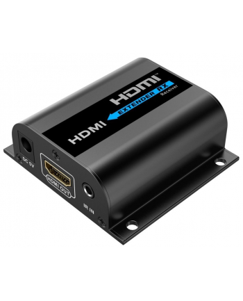 PREMIUMCORD  PRZEDŁUŻACZ HDMI DO 60 M PRZEZ KABEL KROSOWY CAT6 / CAT6A / CAT7 + LOKALNY PORT HDMI, KABEL LAN, OBUDOWA METALOWA, KOMPATYBILNY Z FULL HD nr 2