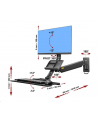 FIBER NOVELTY NB MB32 - OBROTOWY UCHWYT ŚCIENNY STOJĄCO-SIEDZĄCA STACJA ROBOCZA DO MONITORÓW LCD LED 19''-27'' - nr 2