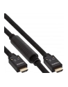 INLINE KABEL   AKTYWNY KABEL HIGH SPEED HDMI Z ETHERNETEM, 4K2K, M / M, CZARNY, ZŁOTE STYKI,20M 17520A - nr 3