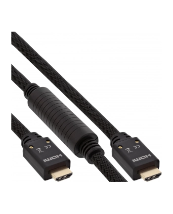 INLINE KABEL   AKTYWNY KABEL HIGH SPEED HDMI Z ETHERNETEM, 4K2K, M / M, CZARNY, ZŁOTE STYKI,20M 17520A