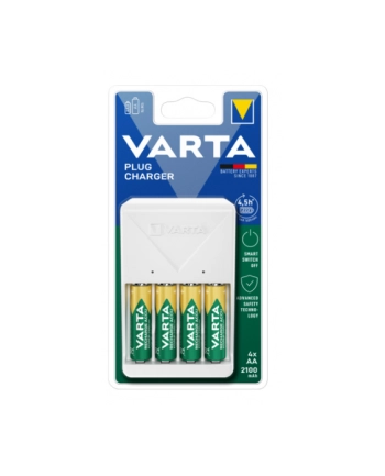 Varta Ładowarka do akumulatorów Plug Charger 57657101451 + 4 akumulatory AA 2100 mAh nr 2