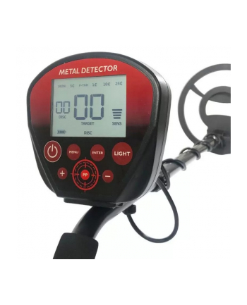 POWERNEED WYKRYWACZ METALI, WYŚWIETLACZ LCD Z PODŚWIETLENIEM,PINPOINTER, WODOODPORNA CEWKA 25CM MD25