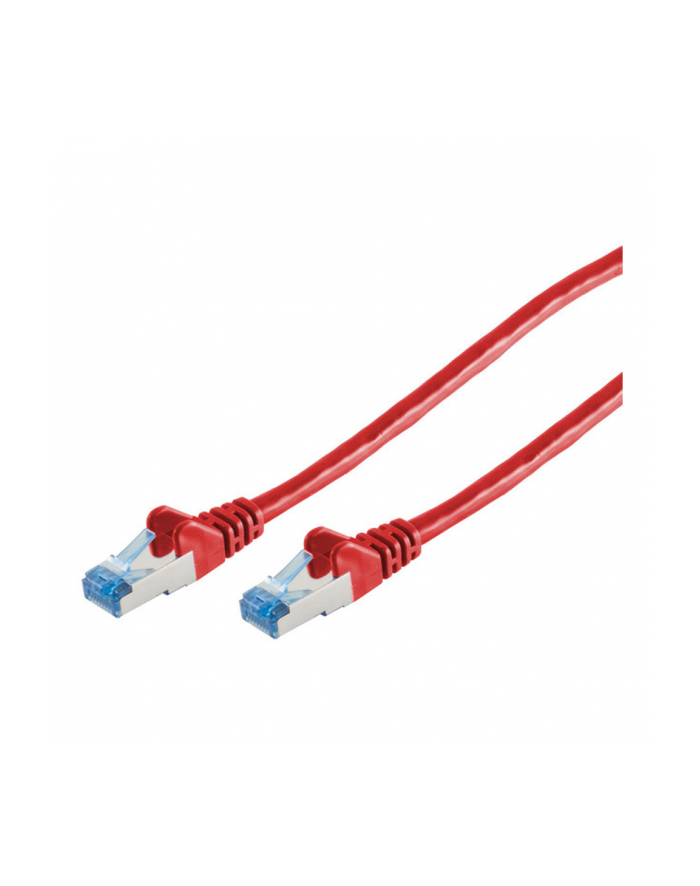 S-Conn Cat6a, 0.25m kabel sieciowy Czerwony 0,25 m S/FTP (S-STP) (75711025R) główny