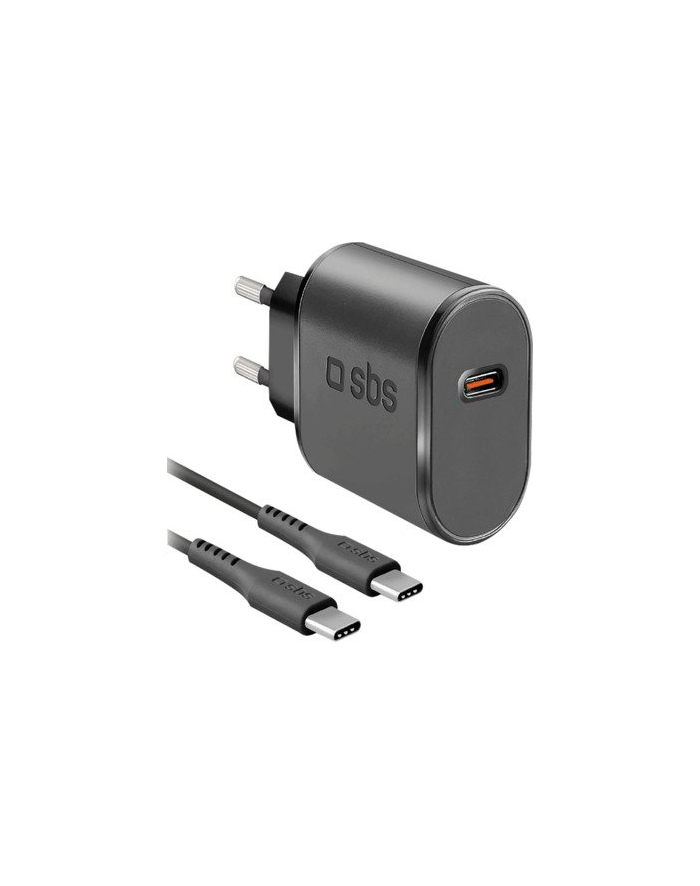 Sbs Zestaw Z Ładowarką Usb C Do Ściany 1 Metrowy Kabel Usb C Ładowarka Ścienna Gniazdo 15W Do Telefonów Komórkowych Słuchawek Tws Smartwatch P główny