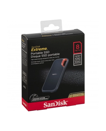 SANDISK Extreme 8TB Portable SSD up to 1050MB/s Read and 1000MB/s Write Speeds USB 3.2 Gen 2 2-meter drop protection and IP55 nr 1