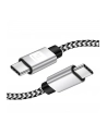 TECHLY Kabel USB 2.0 Typ-C USB-C 1m 3A Szybkie Ładowanie w Oplocie - nr 3