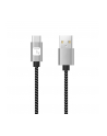 TECHLY Kabel USB 2.0 Typ-C na Typ-A 2m 3A Szybkie Ładowanie w Oplocie - nr 2