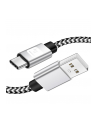 TECHLY Kabel USB 2.0 Typ-C na Typ-A 2m 3A Szybkie Ładowanie w Oplocie - nr 3