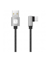 TECHLY Kabel USB 2.0 Typ-C Kątowy na Typ-A 2m 3A Szybki w Oplocie - nr 1