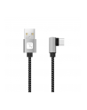 TECHLY Kabel USB 2.0 Typ-C Kątowy na Typ-A 2m 3A Szybki w Oplocie - nr 2