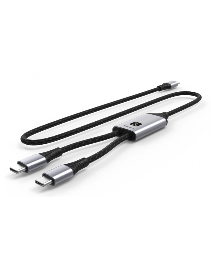 TECHLY Podwójny Kabel USB-C 100W 2x USB-C do Szybkiego Ładowania PD QC PPS główny