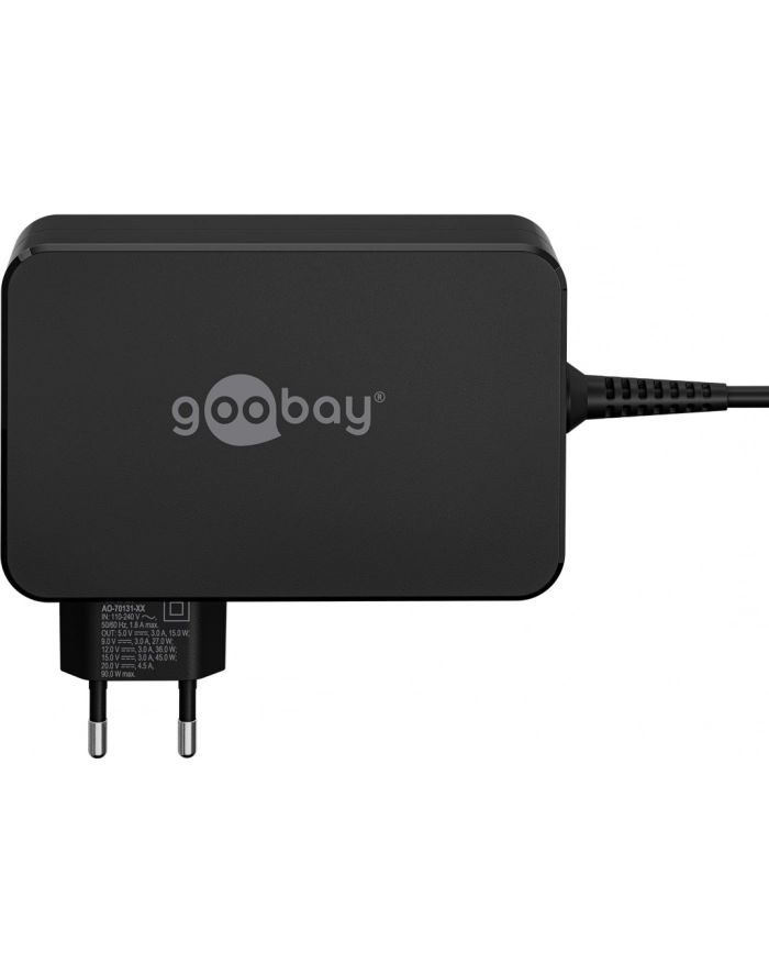 ŁADOWARKA USB-C™ DO LAPTOPÓW (90 W) CZARNA 65420 GOOBAY główny