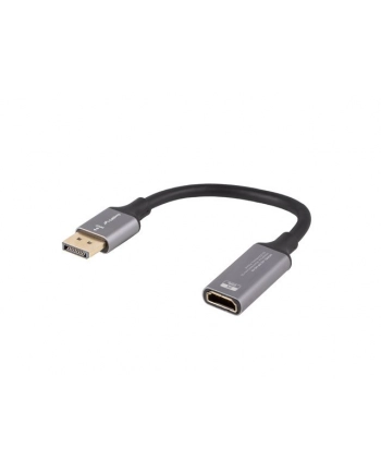 lanberg Adapter Displayport(M)- HDMI(F)8K na kablu 20cm srebrny nr 2