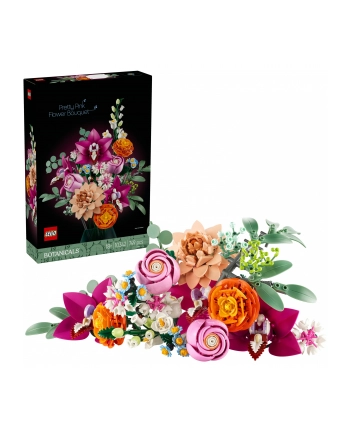 LEGO 10342 BOTANICALS Piękny bukiet różowych kwiatów nr 2