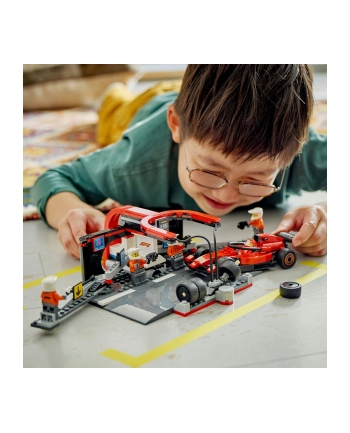 LEGO 60443 CITY F1 Pit stop i mechanicy z bolidem Ferrari nr 1
