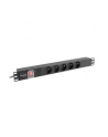 lanberg Listwa zasilająca  rack PDU 19 cali 1U 16A 5x230V 2m czarna - nr 8