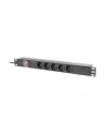 lanberg Listwa zasilająca rack PDU 19 cali 1U 16A 5xschuko 2m czarna - nr 7